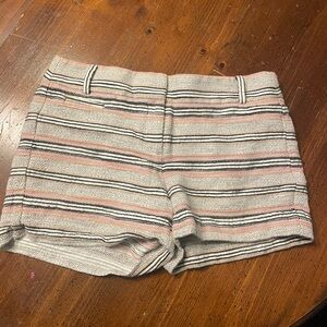 LOFT Striped Shorts - Cream, Pink, and Black - “The Riviera Short”